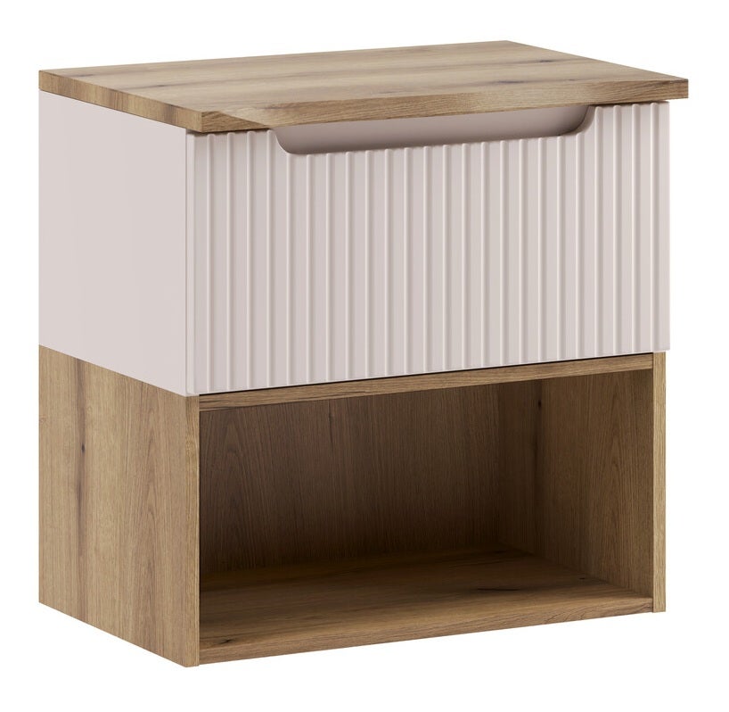 Szafka łazienkowa NOVA KASZMIR 60 cm z blatem dąb Coast Evoke