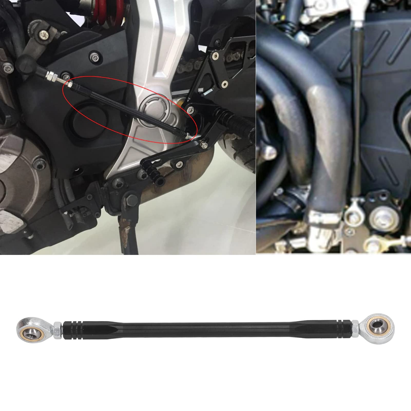 Tige De Changement De Vitesse Moto 180mm - Levier Alliage Aluminium - Barre De Liaison Repose-pieds
