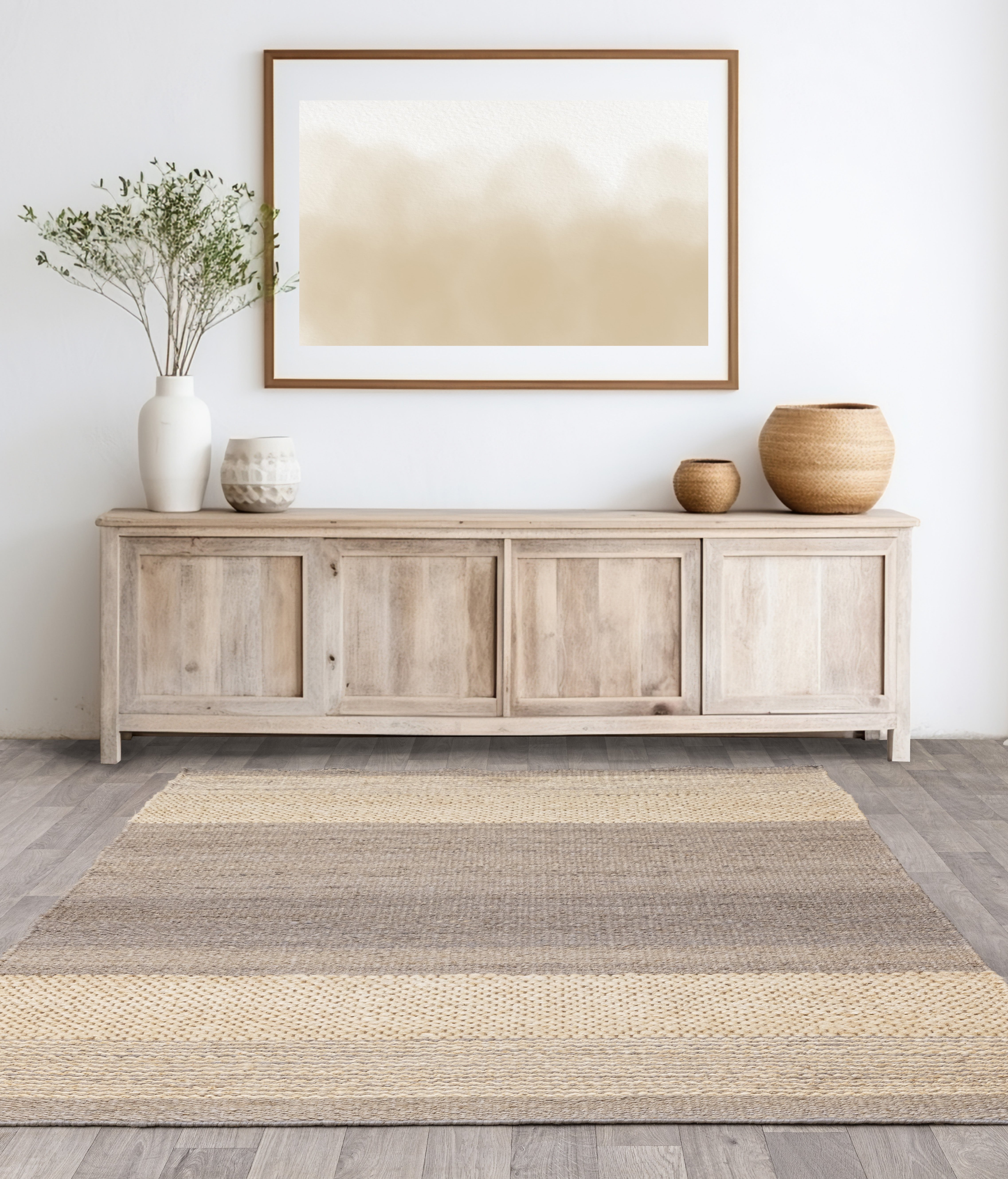 Tapis de salon pure jute BANYAN 200x290 cm - 2