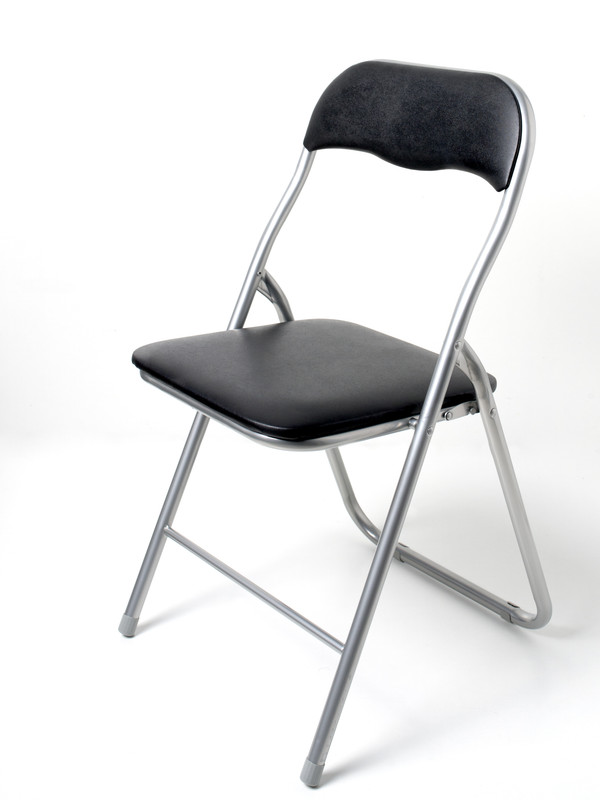 VIPHOGAR Pack 6 sillas plegables Polo, color negro (43,9 x 44,5 x 78 cm)