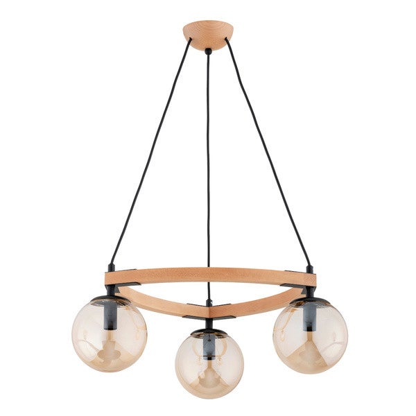 Lampa wisząca ADINA czarna 3 x E14 x 10W wym: 80 x 52 x 52 cm Alfa