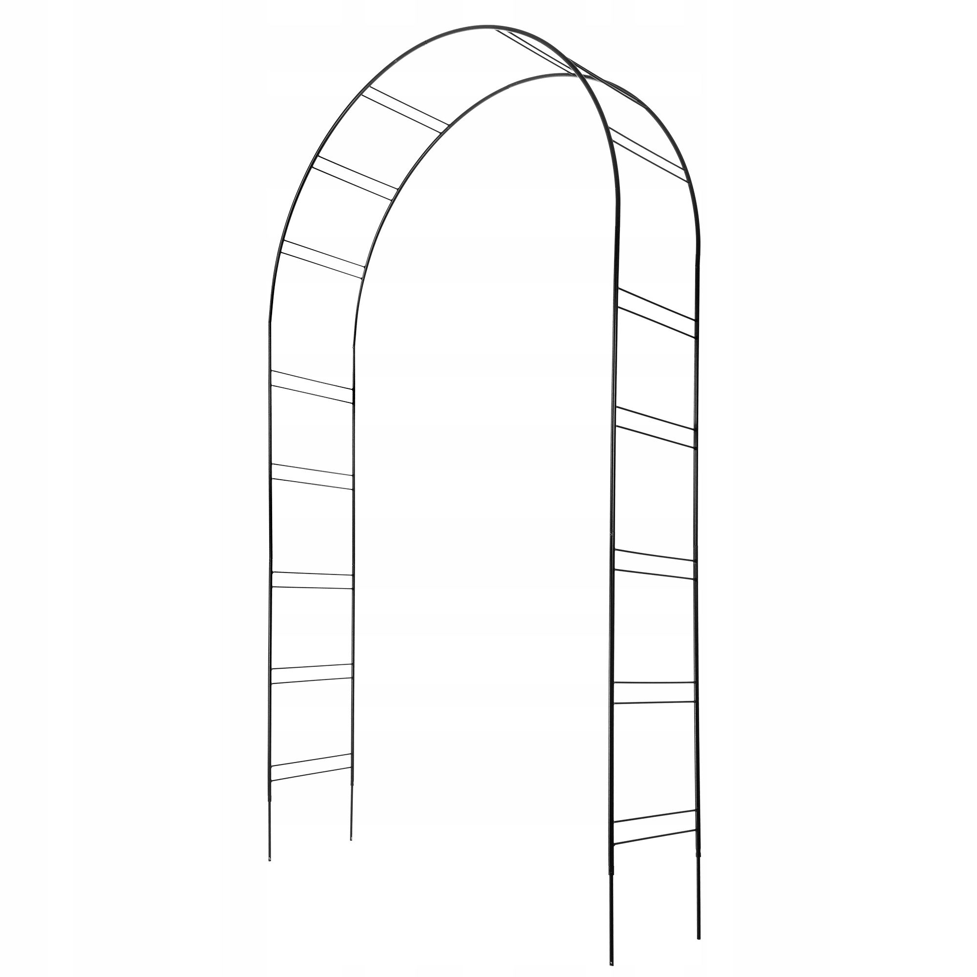 PERGOLA OGRODOWA NA KWIATY RÓŻE METALOWA ŁUK DO KWIATÓW KWIATOWY 255 cm