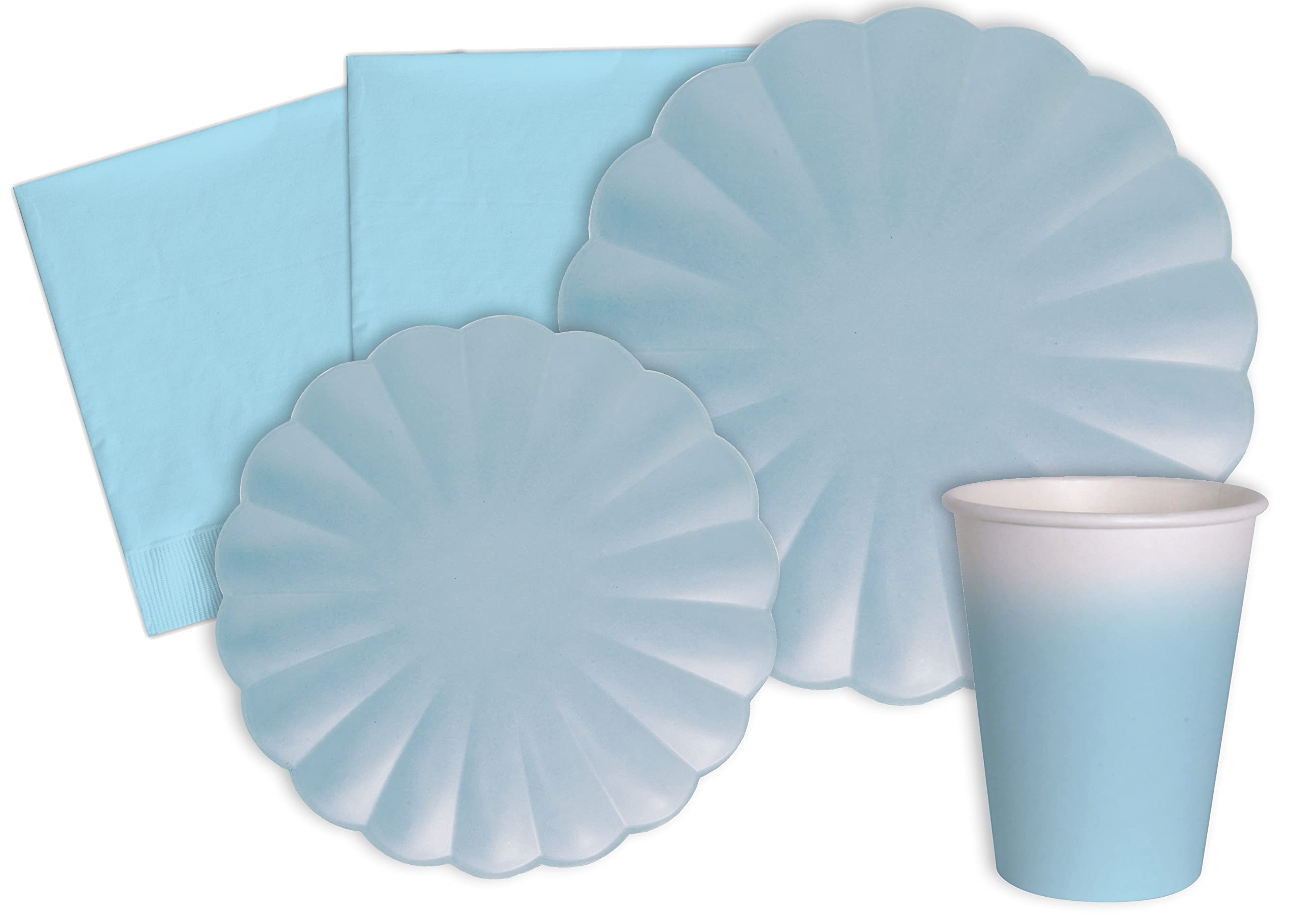 Ciao-Kit Party Tavola Flower Shape Per 8 Persone  44 Pz 23cm, 8 Piatti 18cm 8 Bicchieri 20 Tovaglioli Rosso Carta Compostabile Eco Friendly A 92948938