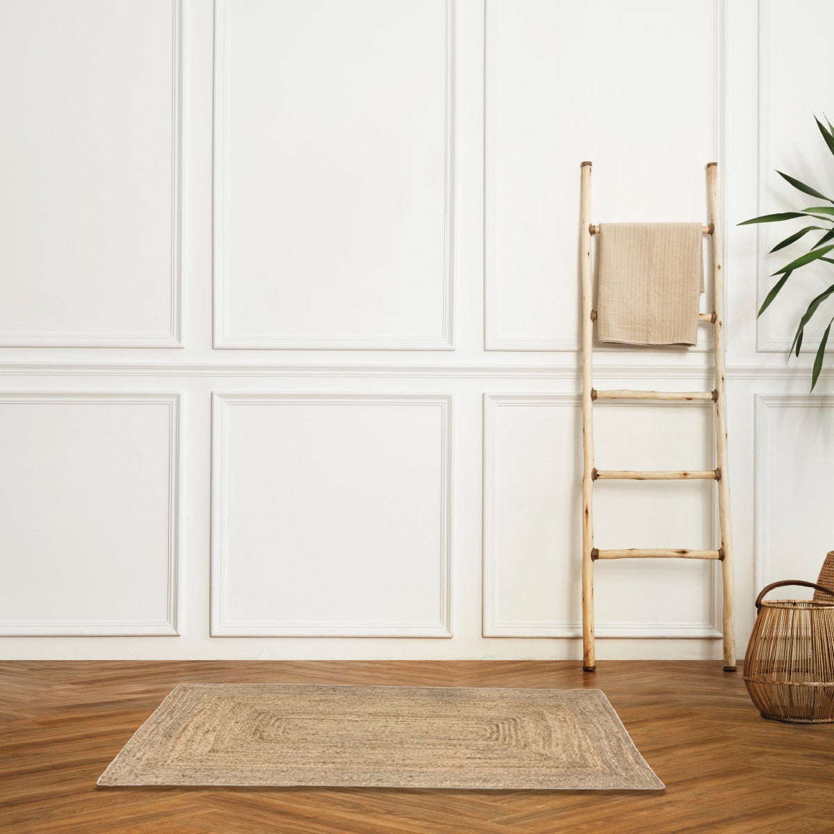 Tapis déco rectangle en jute 120x180cm - 2