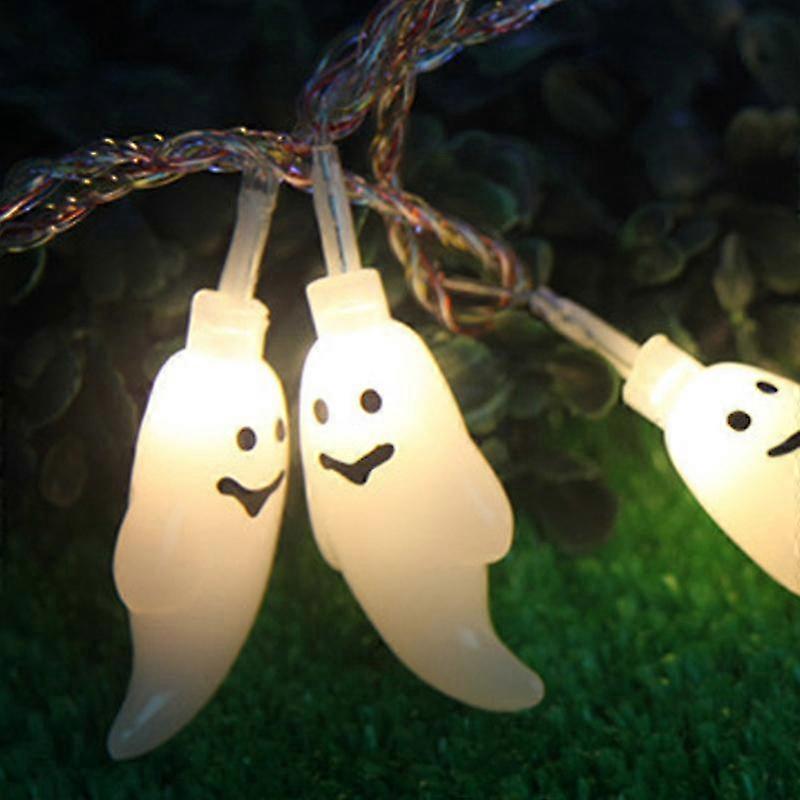 Girlanda świetlna LED w kształcie ducha, akcesorium dekoracyjne na imprezę Halloween
