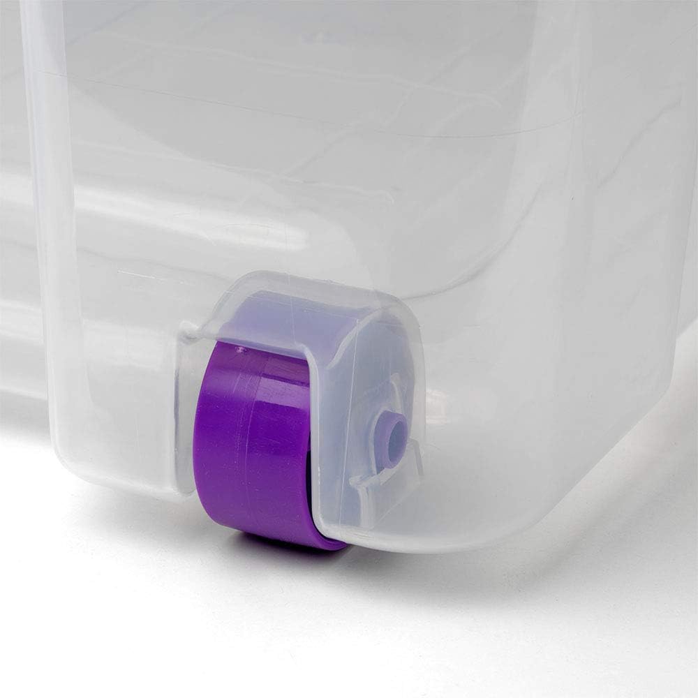 COM-FORT HOUSE | Caja de Almacenaje | Caja de Plástico Transparente |Capacidad de 78 litros | Medidas 800 x 395 x 340 mm | Lote de 2 Unidades - 3