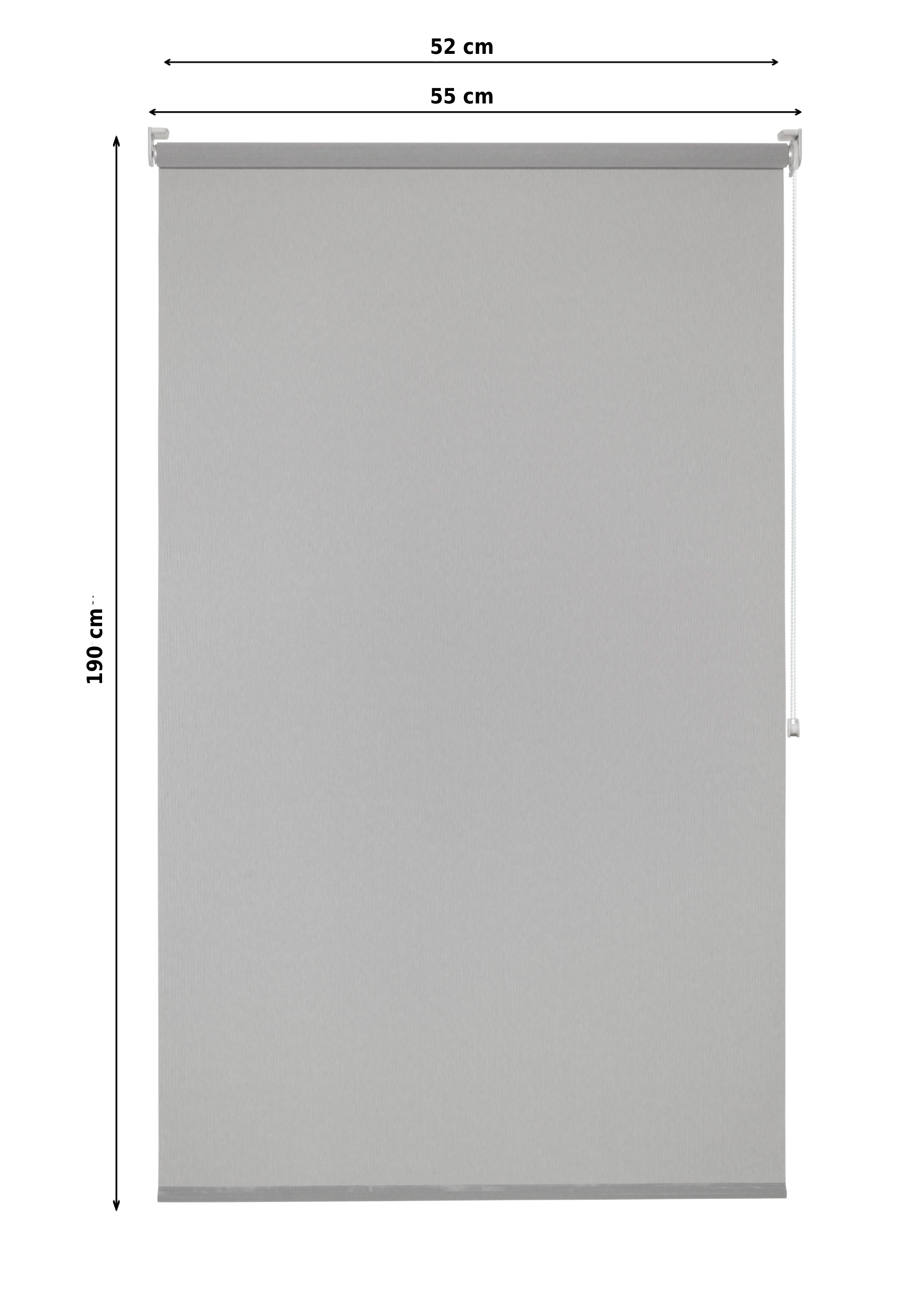INSPIRE - Store enrouleur screen - l.55 x 190 cm - PEARL - Gris - 3