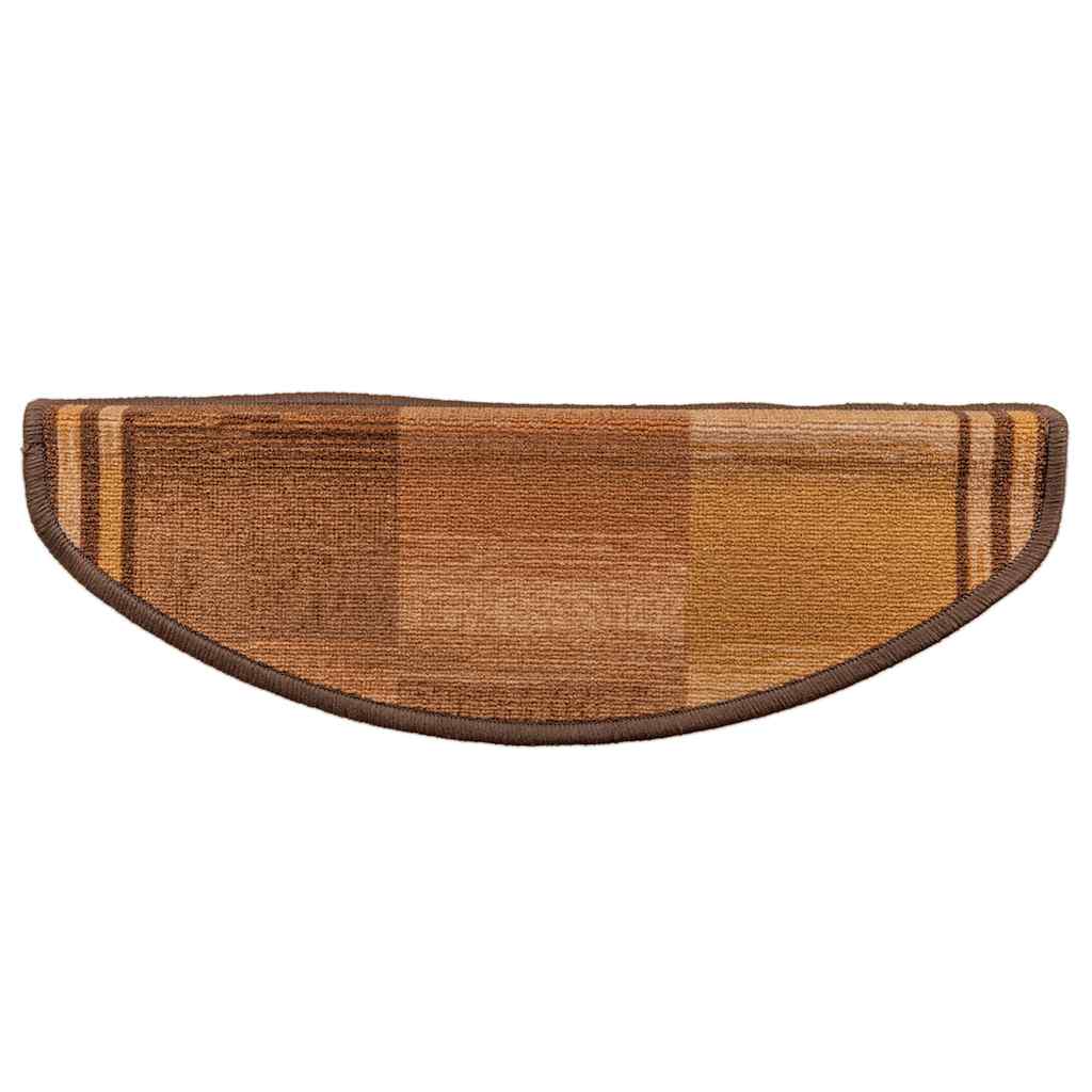 Maison Exclusive - Tappetini Autoadesivi per Scale 15 pz Marronie 65x21x4 cm - 2