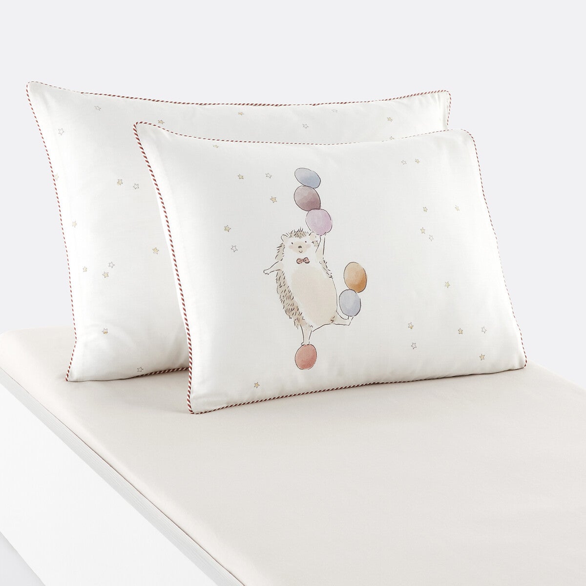 Taie d'oreiller enfant unie gaze de coton, Kumla - Orange - 50 x 70 cm