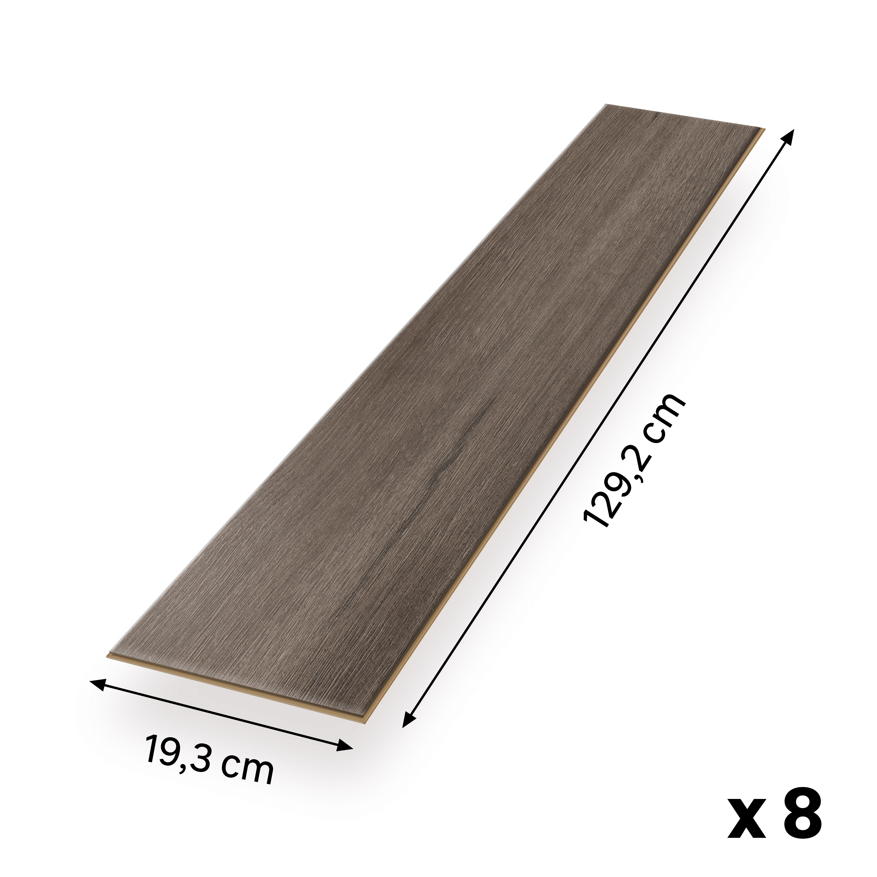 EGGER Sol stratifié NatureSense Aqua EL2078 Chêne Loja gris 1292 x 193 x 8mm - 2