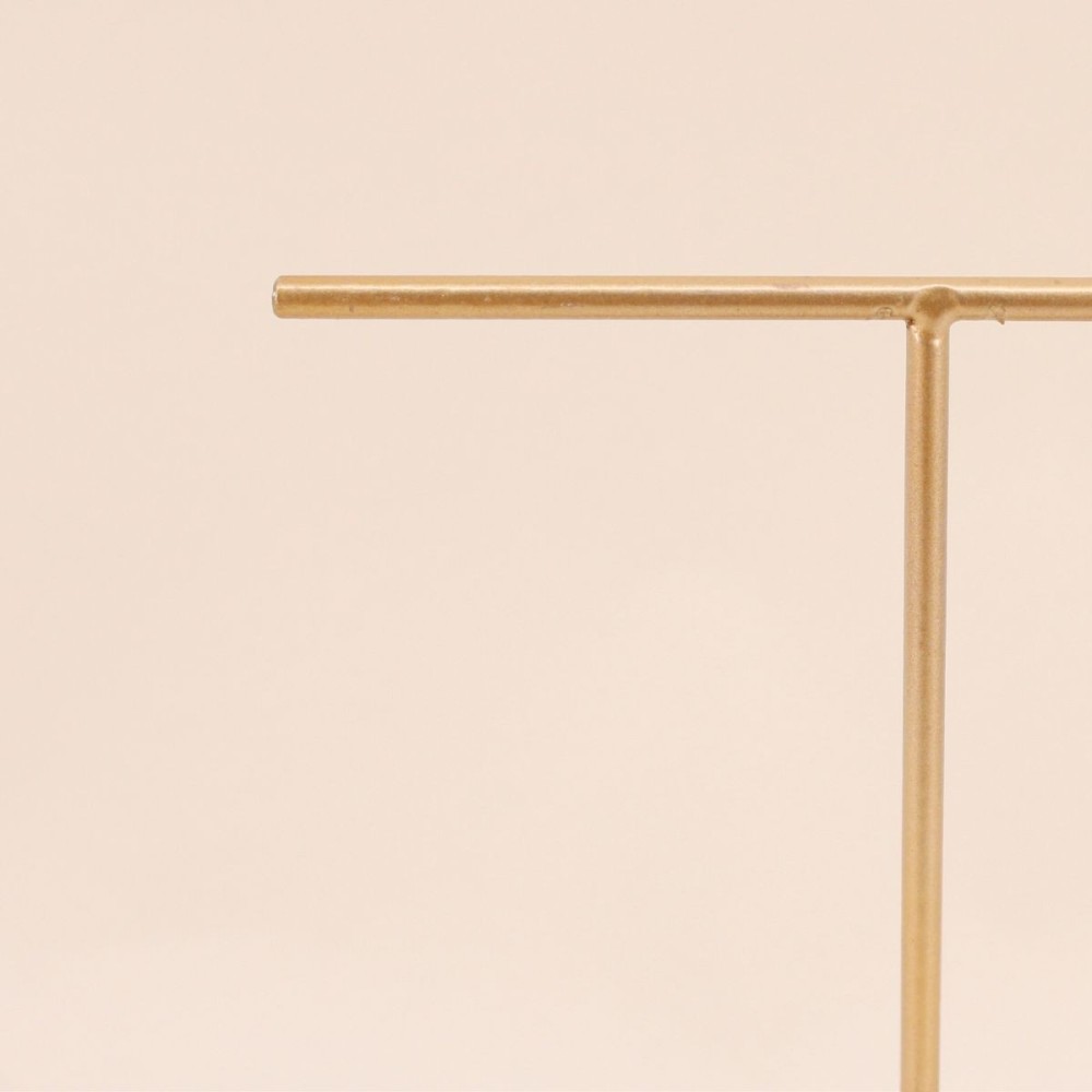 Porte bijoux minimaliste en métal doré 20cm - Azao - 4