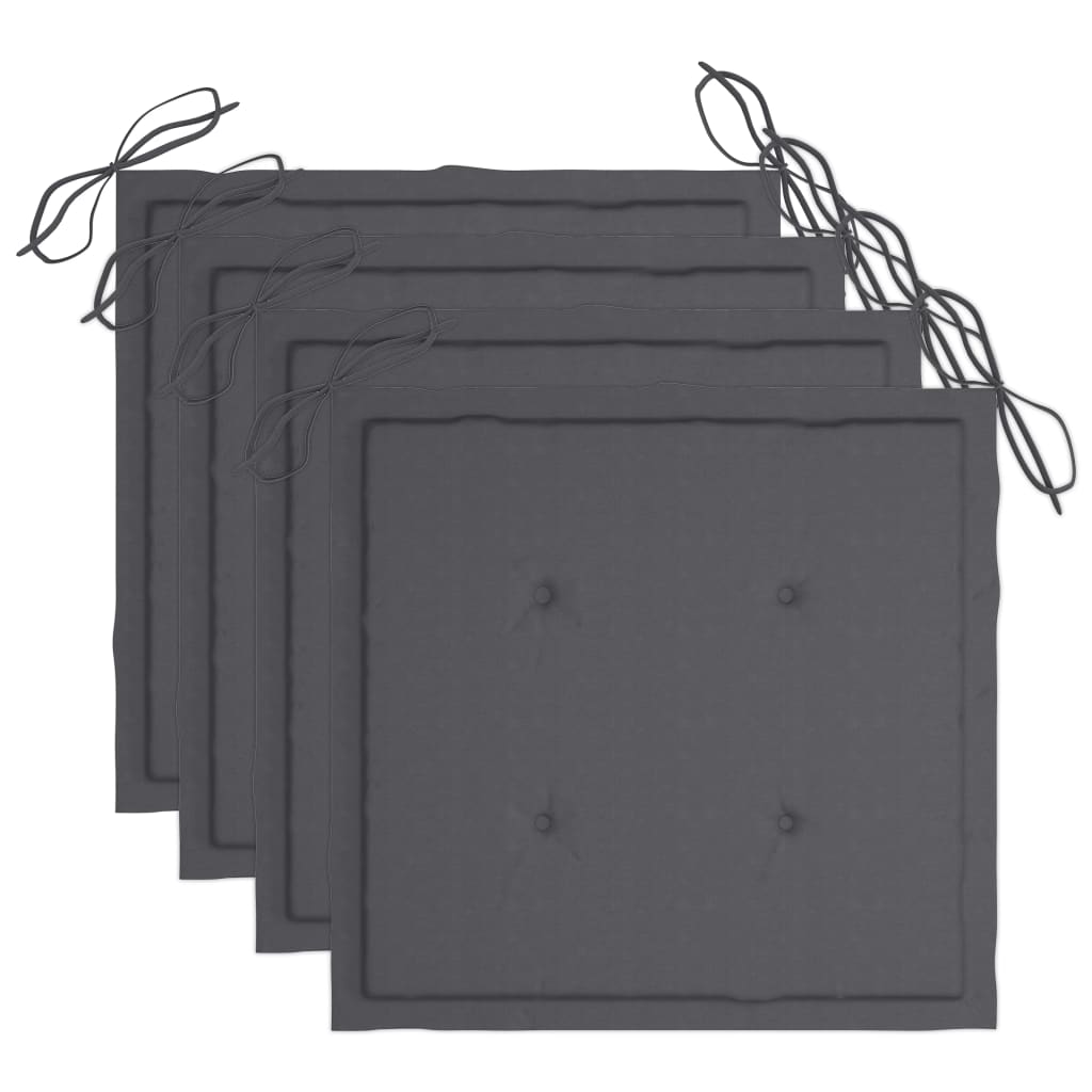 Chaises à d?ner d'extérieur 3 pcs avec coussins Acacia massif - 6