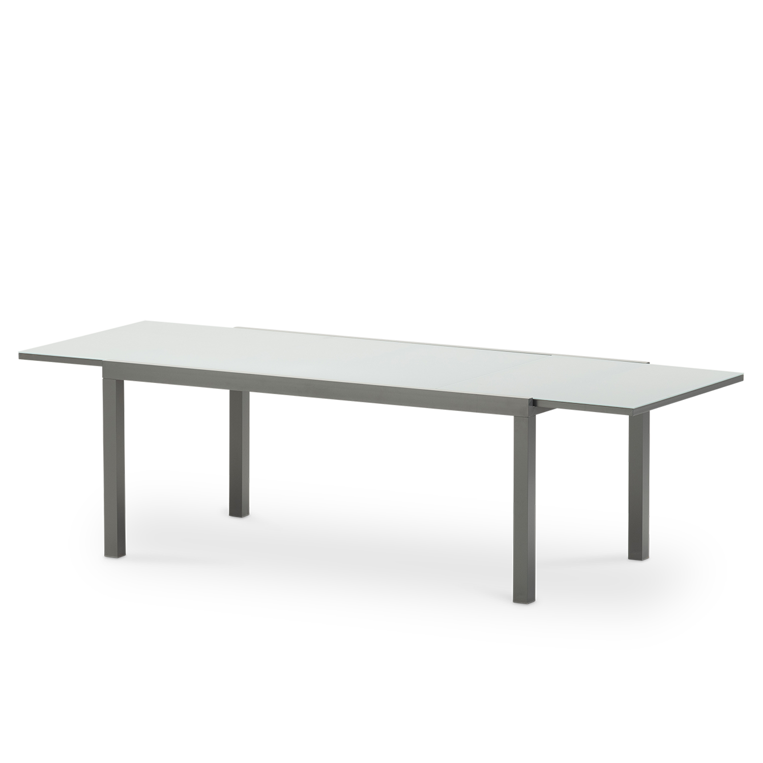 Table de jardin en aluminium gris anthracite 260/180×100 cm - Tokyo ...