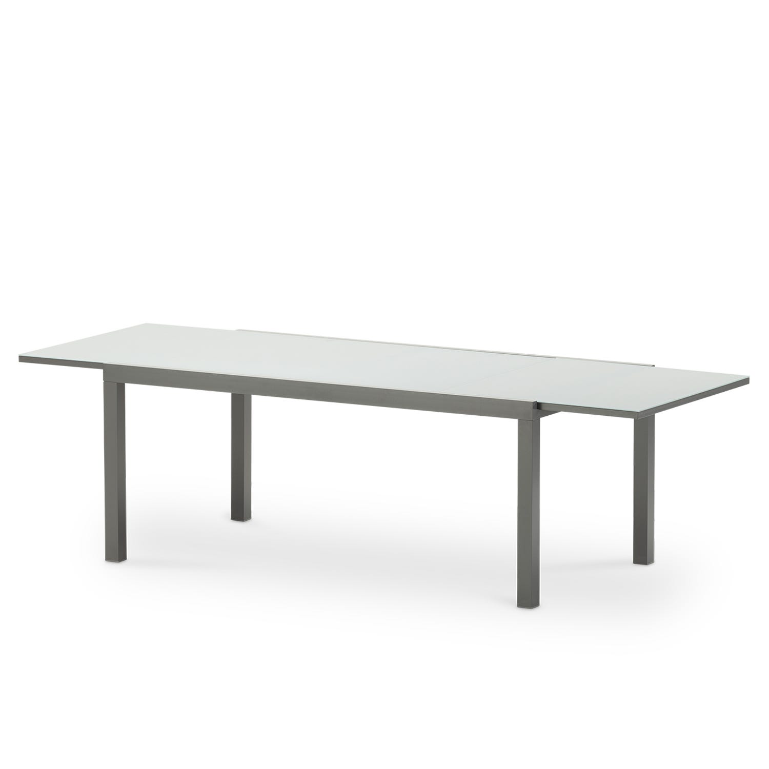 Table de jardin en aluminium gris anthracite 260/180×100 cm - Tokyo ...