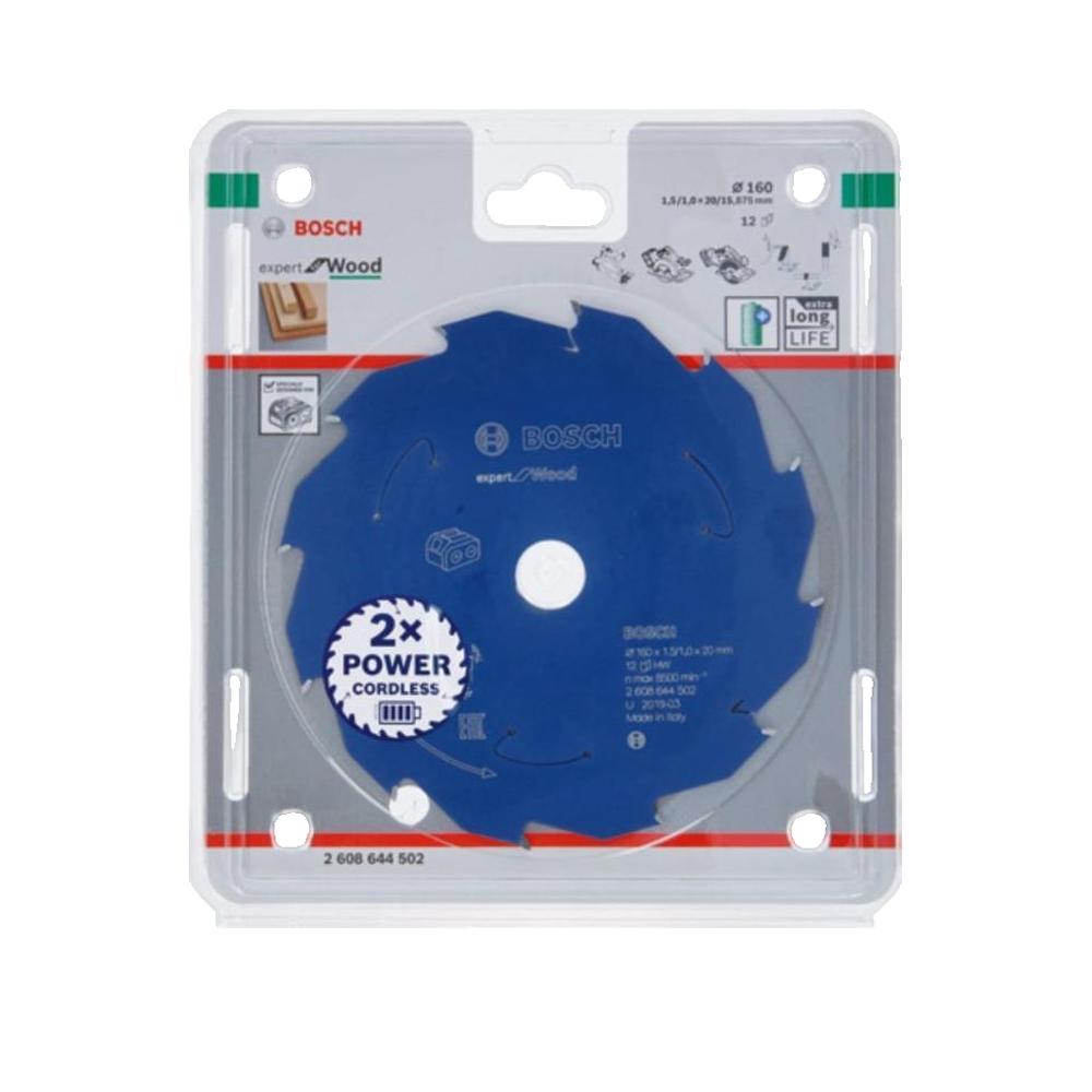Brzeszczot do piły tarczowej Bosch Expert for Wood 160 mm 12 zębów z węglika MicroteQ