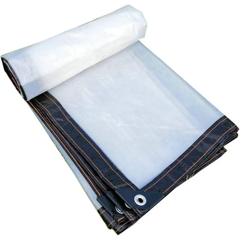 Husă groasă, impermeabilă și transparentă din plastic, pentru a ține departe de frig - 2x4 m