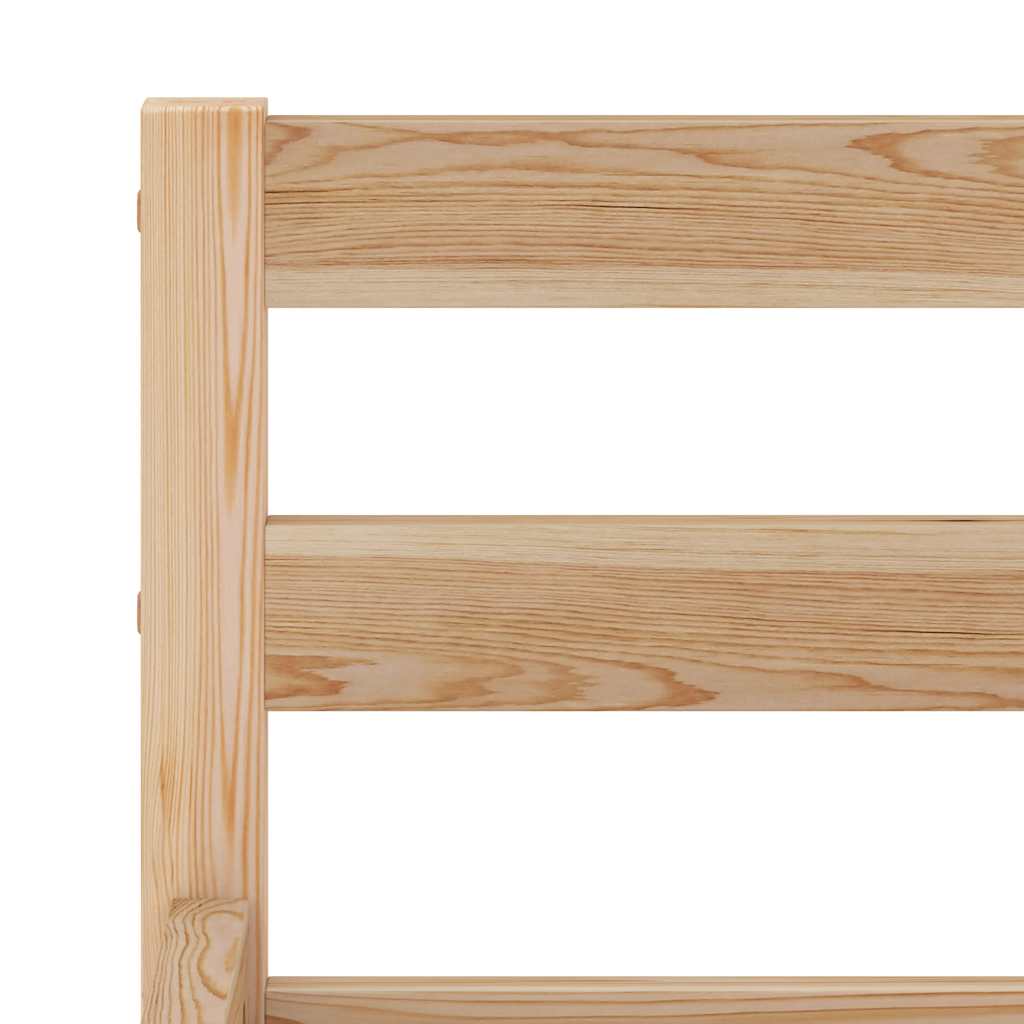 Cadre de lit sans matelas bois massif de pin 160 x 200 cm - 5