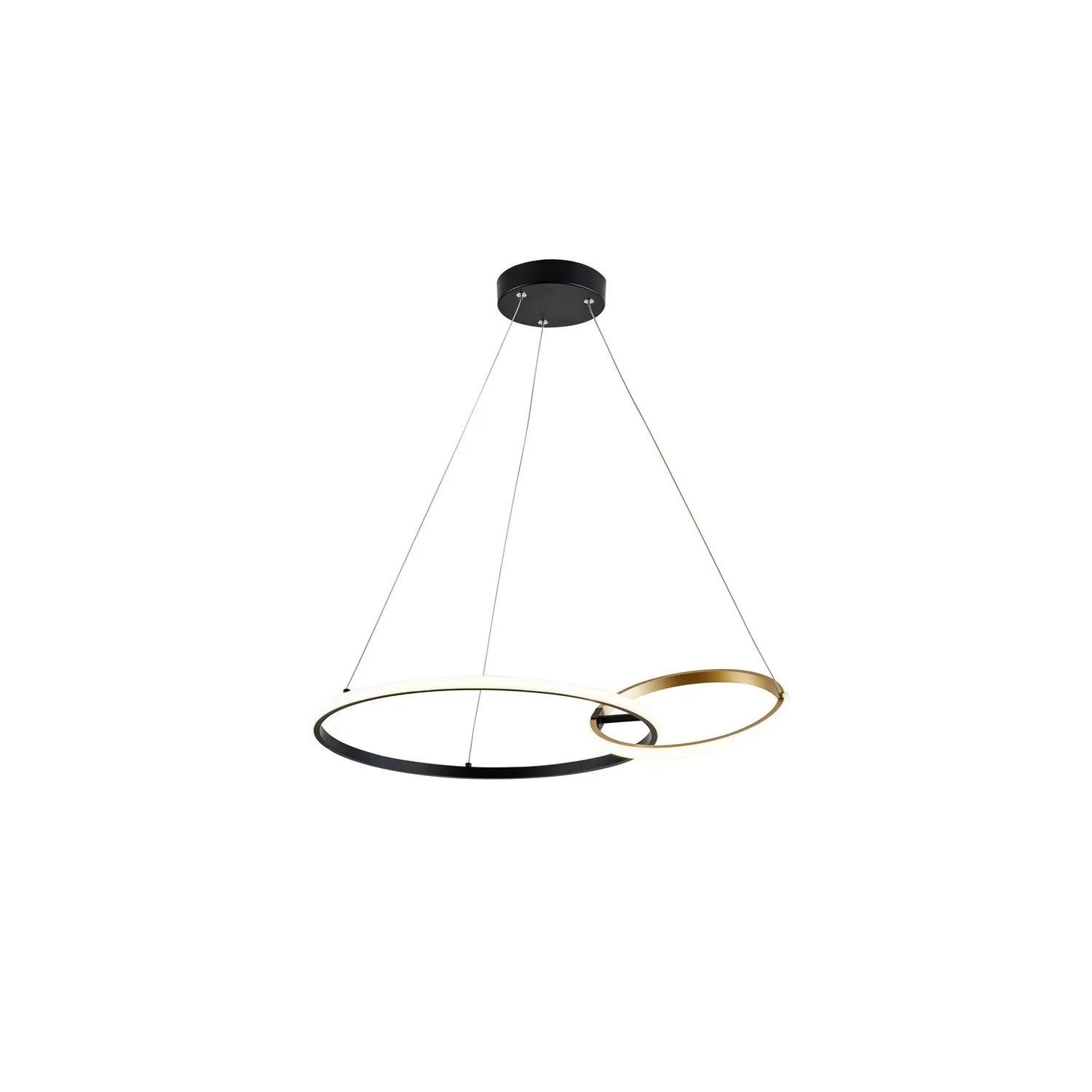Lampa wisząca EMILION LED 36W Neutralna biel 2150lm czarno-złota-biała wym: 120 x 62 x 44 cm Rabalux