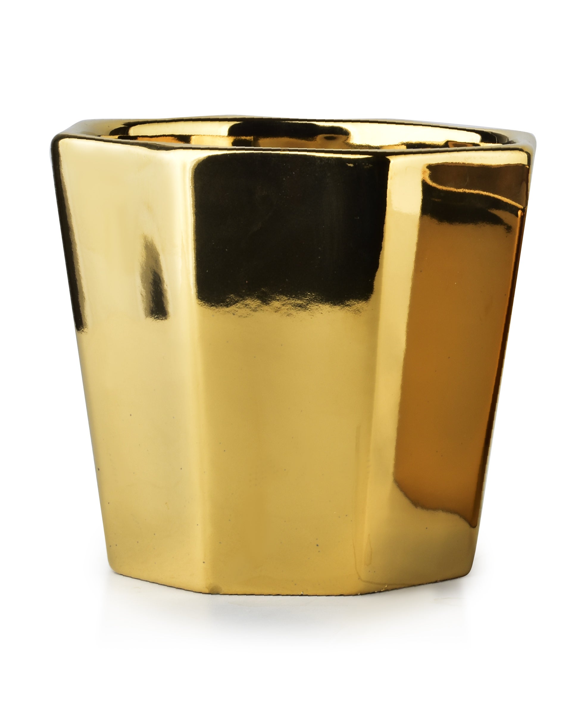 Doniczka ceramiczna Złoto Neva Gold 16x16x14 cm 1szt