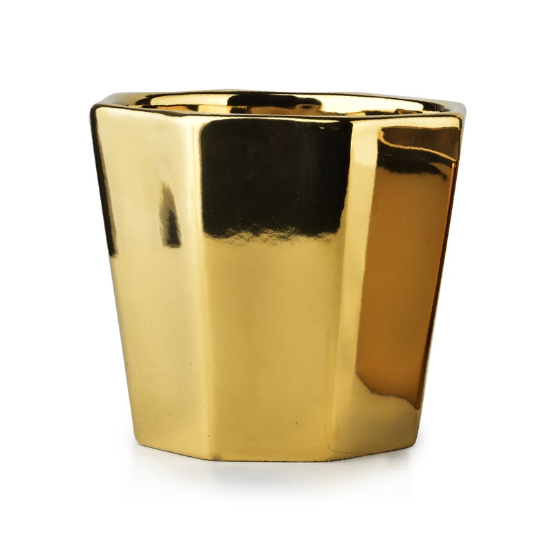 Doniczka ceramiczna Złoto Neva Gold 16x16x14 cm 1szt