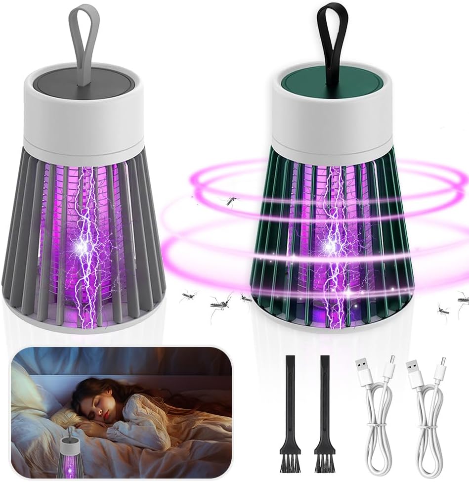 Zestaw przenośnych lamp odstraszających komary Mosquito Zapper z kablem USB do niszczenia owadów w pomieszczeniach zewnątrz sypialni łazienek salonów