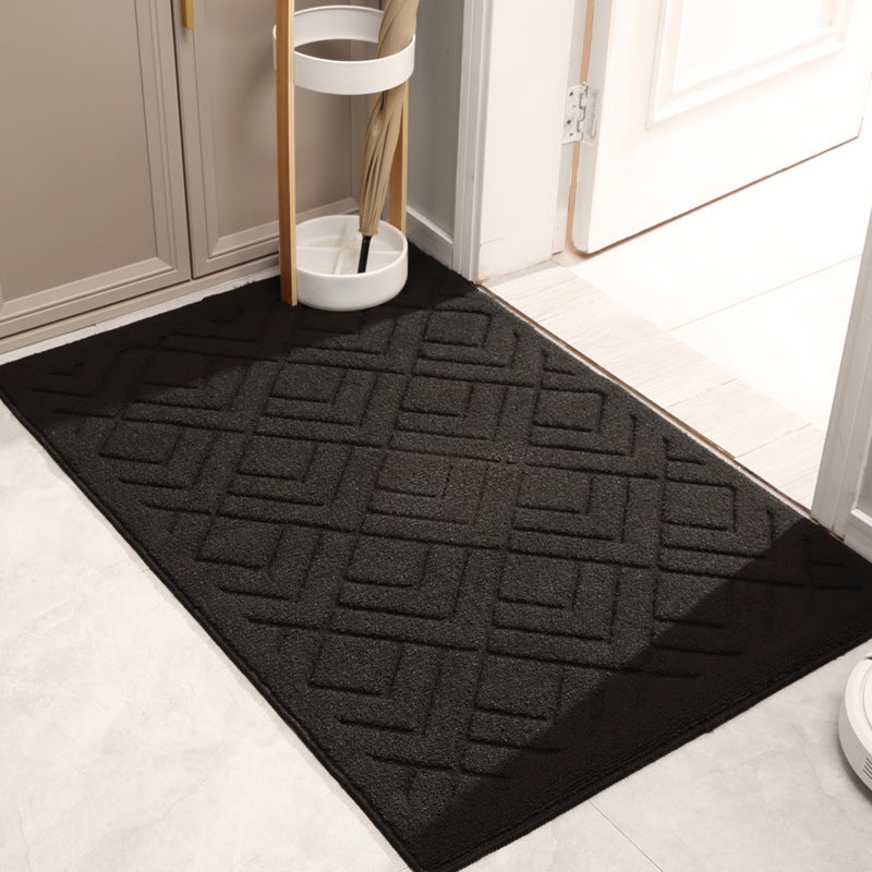 BEQHAUSE Zerbino Assorbente Interno 50x80 Cm, Nero, Antiscivolo E Morbido, Per Ingresso E Porta Di Casa
