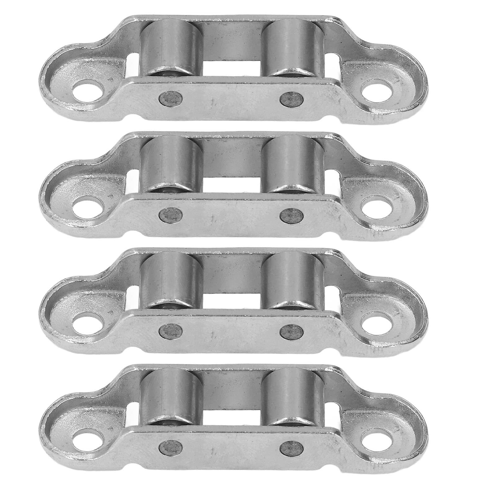 Lot De 4 Poulies Coulissantes Silencieuses Pour Portes D'Armoire/Miroir - Roues Concaves 40mm, Montage Facile, Support Renforcé