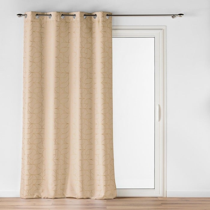 Lovely Casa Tenda Oscurante Modello Notte – Colore Cammello, 140x280cm, 100% Poliestere - 2