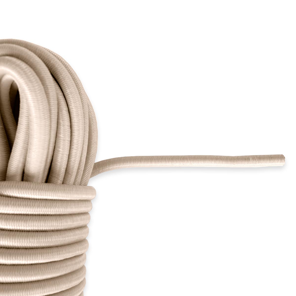 Sandow élastique Ivoire 20 mètres - Qualité PRO TECPLAST 9SW - Tendeur pour bâche de diamètre 9 mm - 7