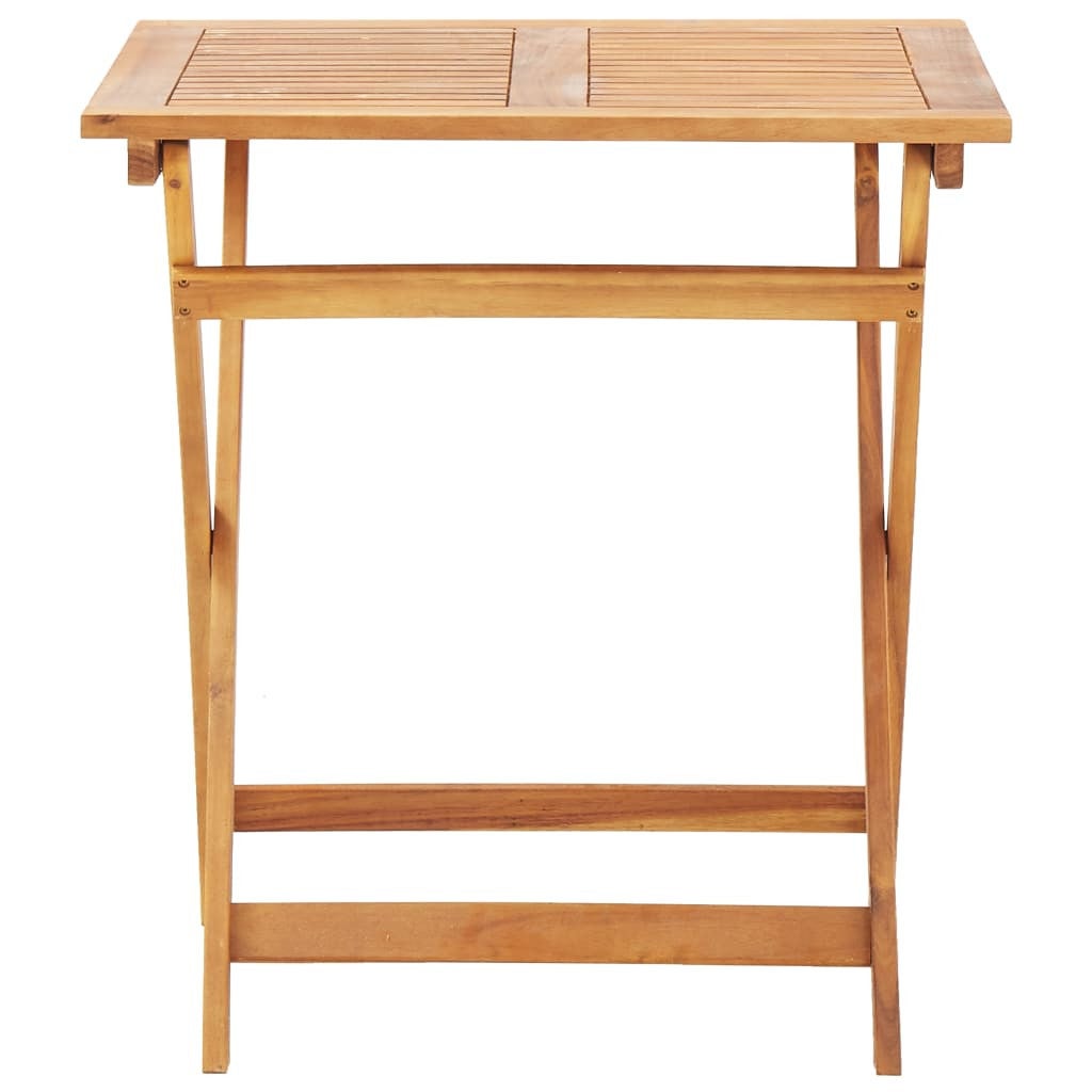 Table pliable de jardin 70x70x75 cm Bois d'acacia massif - 3