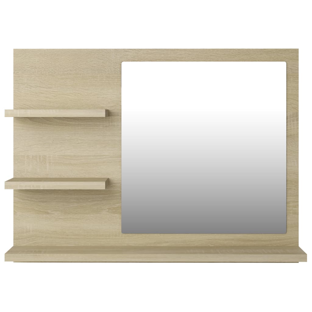 Maison Exclusive Miroir de salle de bain chêne sonoma bois d’ingénierie - 5