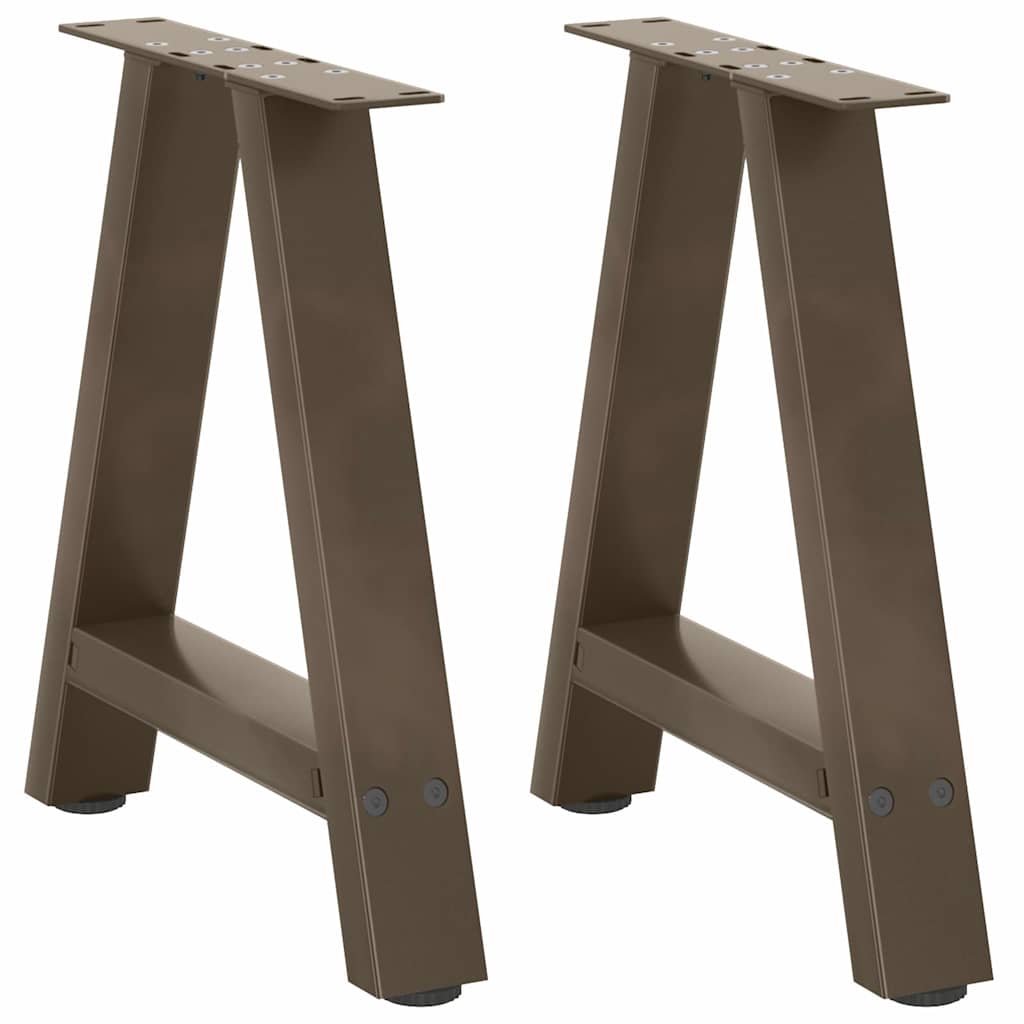 Nogi do stolika kawowego w kształcie litery A 2 szt. 50x(42-43) cm Stal vidaXL