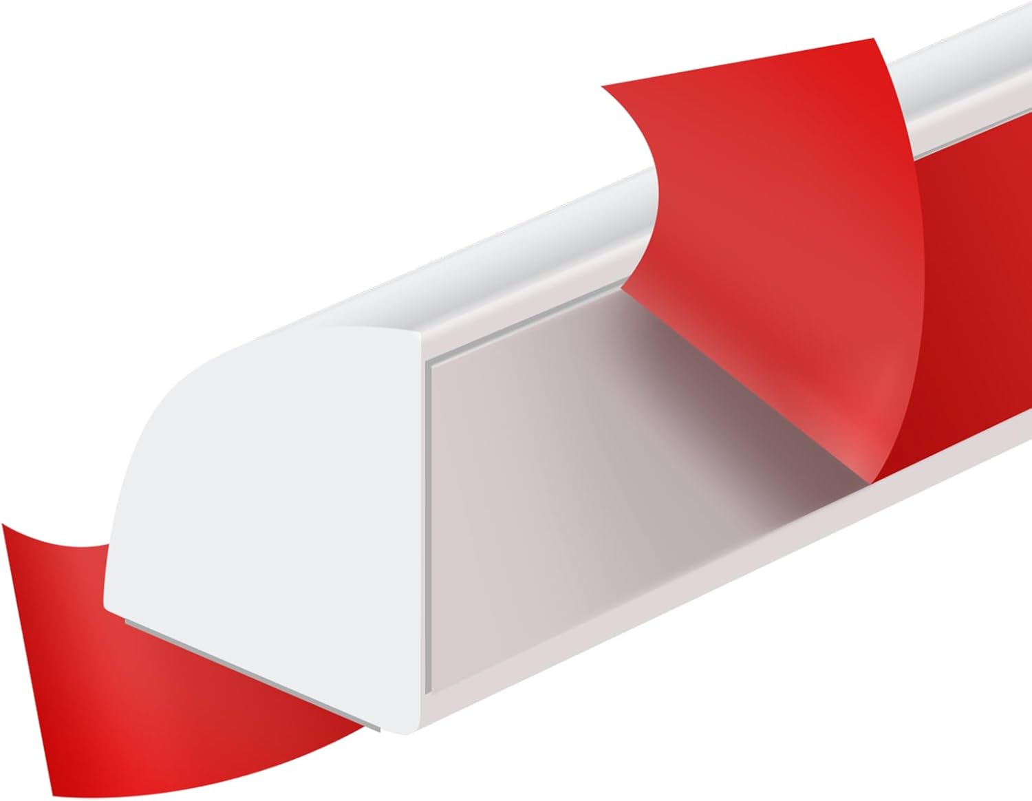 Bandes autocollantes flexibles en caoutchouc, quart de rond, pour coins ...