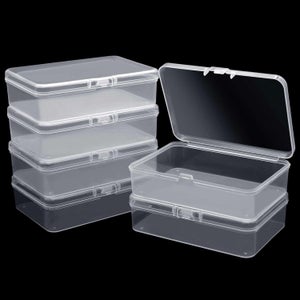 2 Scatole Portaoggetti Trasparenti Con Scomparti – Ideali Per Organizzare Gioielli, Perline, Viti E Piccoli Oggetti – Plastica PP Resistente – Per Casa, Officina, Cucina E Craft – Dimensioni 19,4x12,5x4,5 Cm