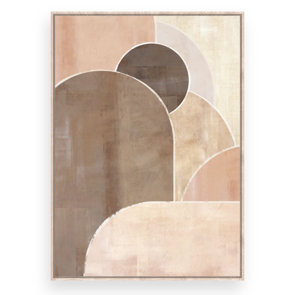 Toile encadrée Courbes élégantes / 72x108cm / Cadre Effet naturel / Fabriqué en France / Déco murale / DADA ART - 3