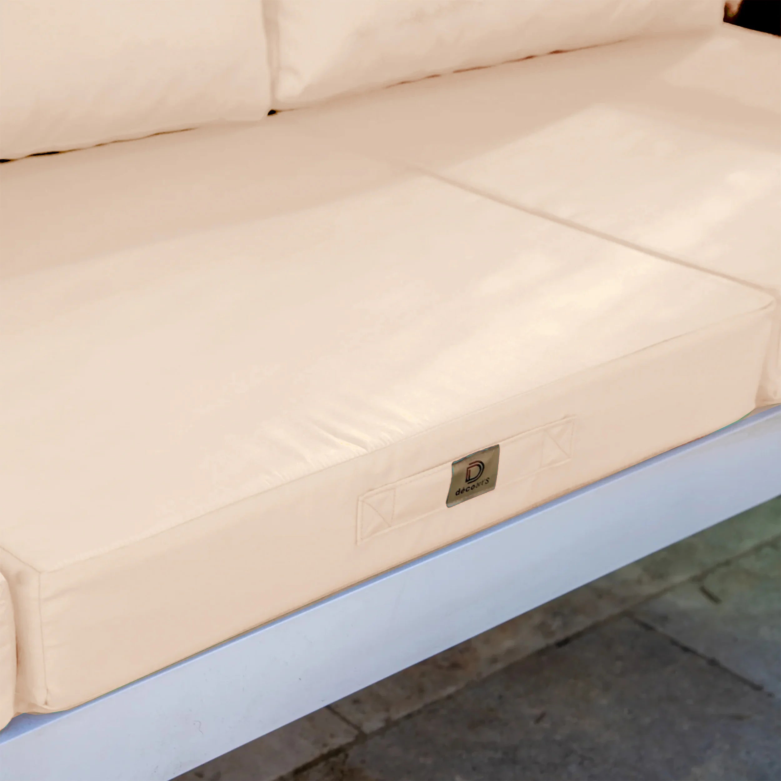 Coussins pour salon de jardin déhoussable 50x50cm Beige - 6