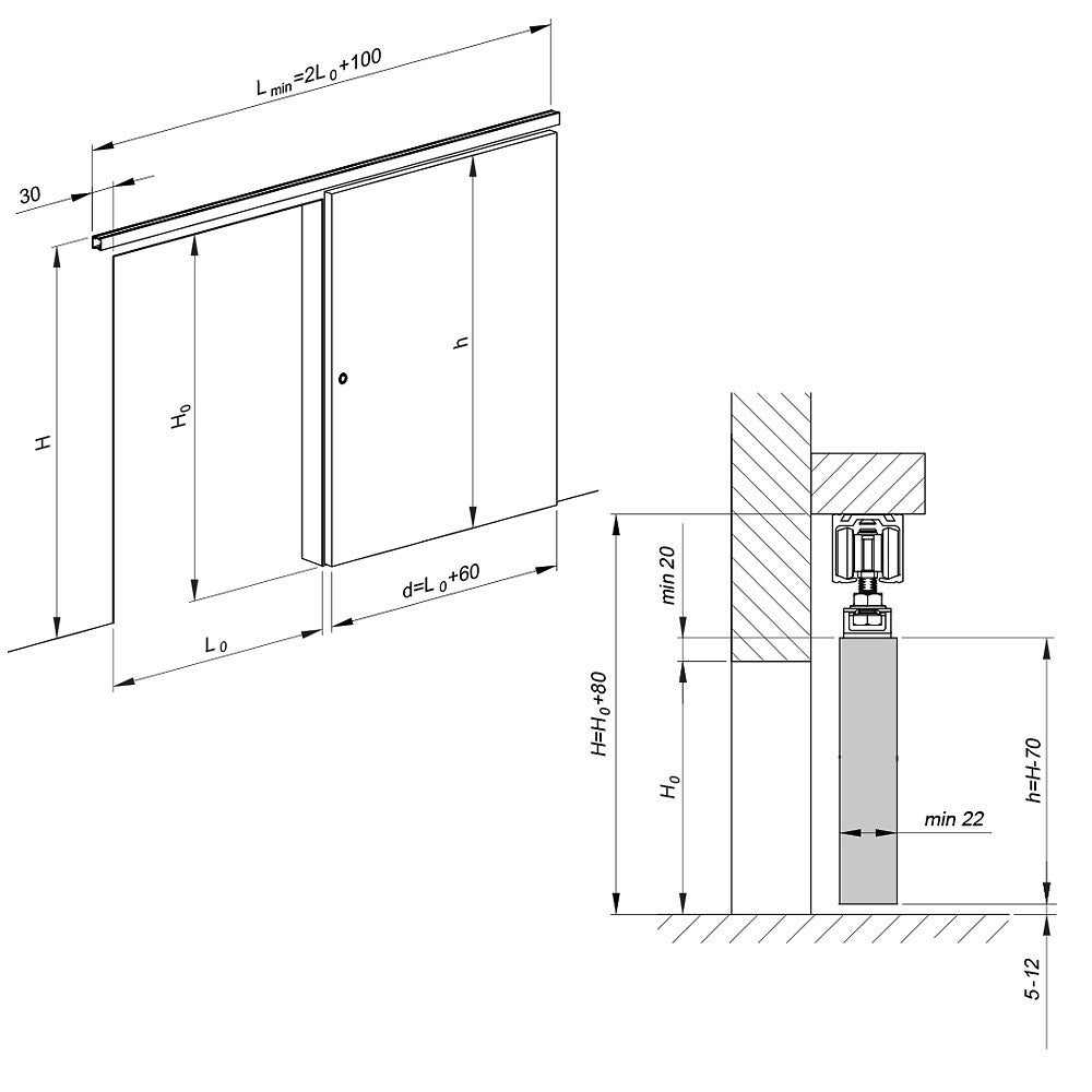 Kit pour une porte supplémentaire SLID'UP 170 - 8