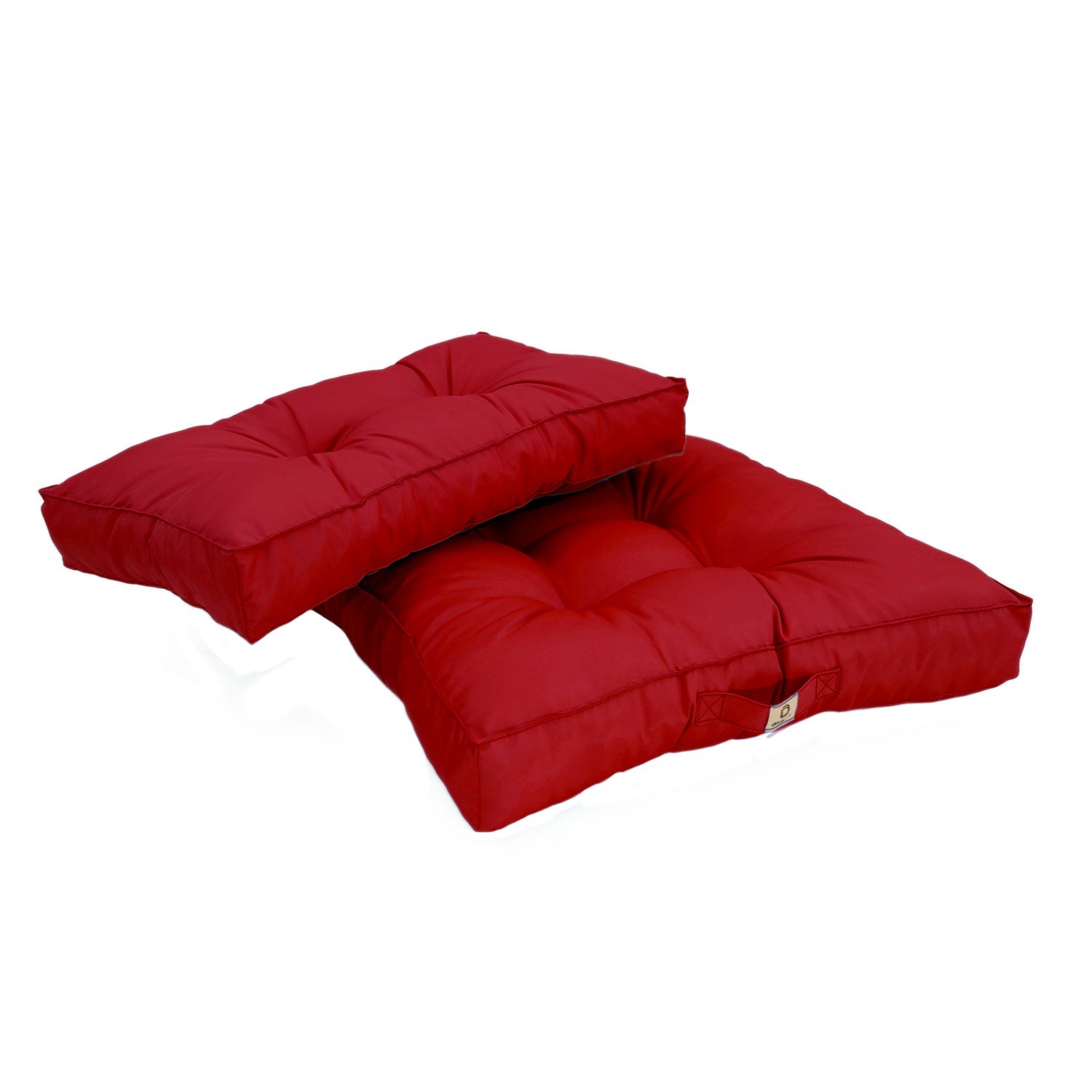 Coussins pour salon de jardin capitonné 60x60cm rouge - 7