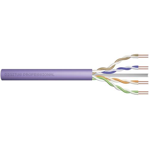 Kabel sieciowy Digitus CAT 6 UTP 100 metrów fioletowy szybki