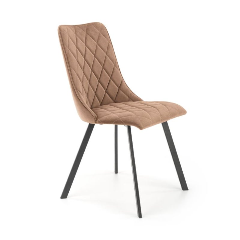 Krzesło tapicerowane K450 VELVET beżowe