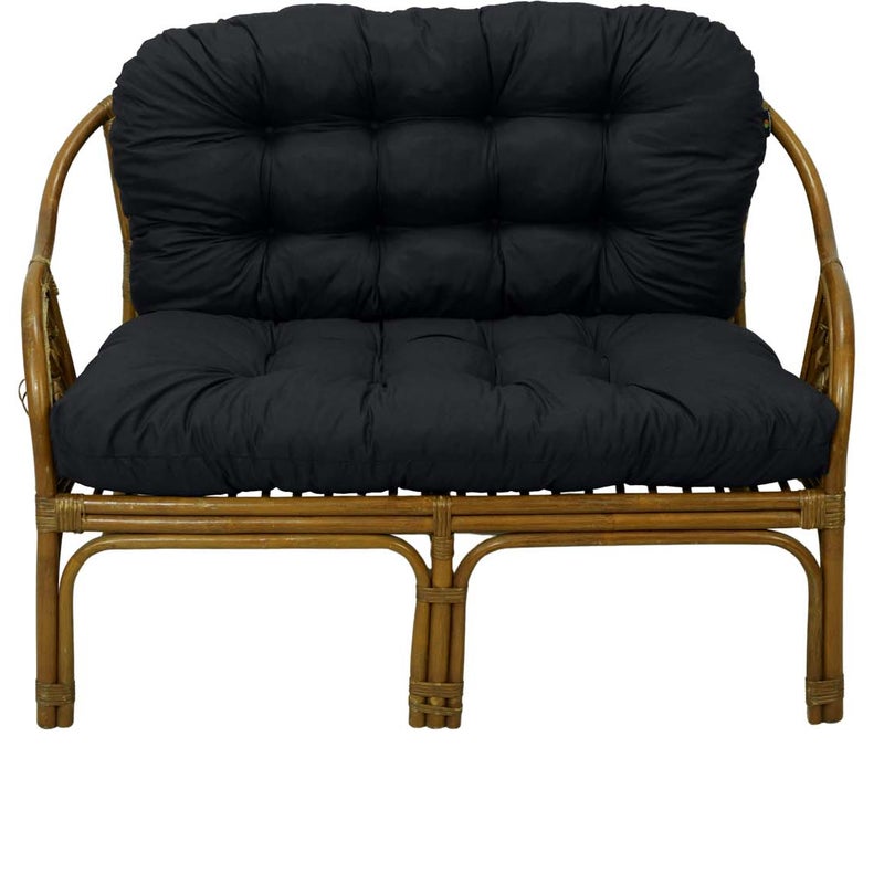 Poduszki na meble rattanowe AMPO komplet czarny silikon 1 kpl.