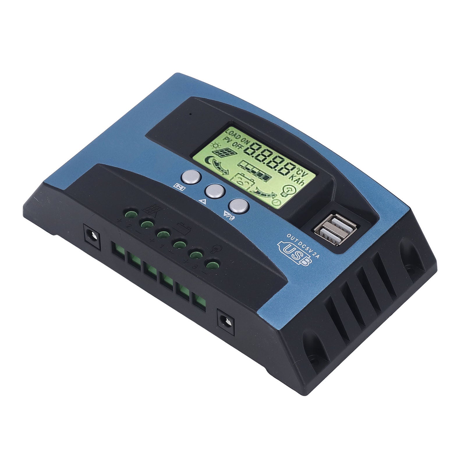 controlador de automóvelga solar MPPT monitorização Charging Real Time ecrã digital Solar FV controlador de automóvelga 12V 24V 70A - 7