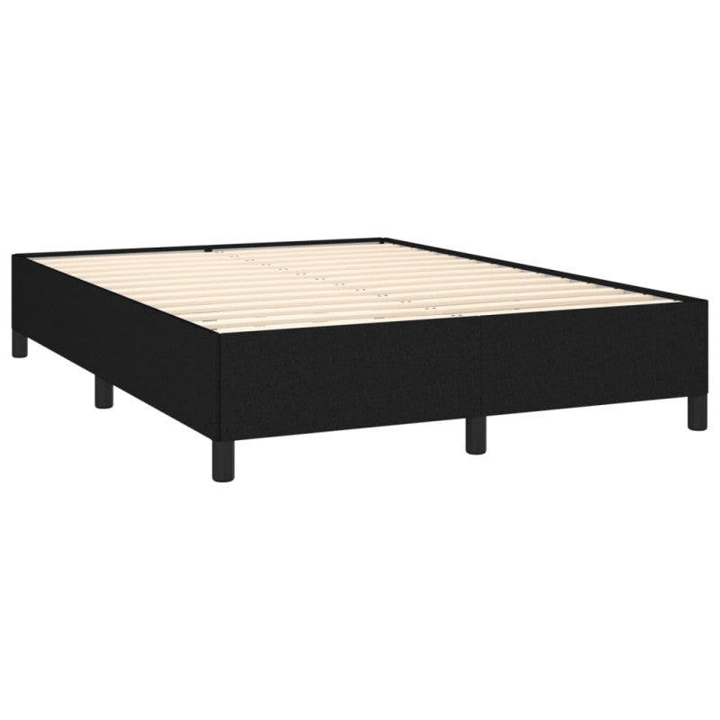 Estrutura de cama sem colchão 140x190 cm tecido preto vidaXL - 3