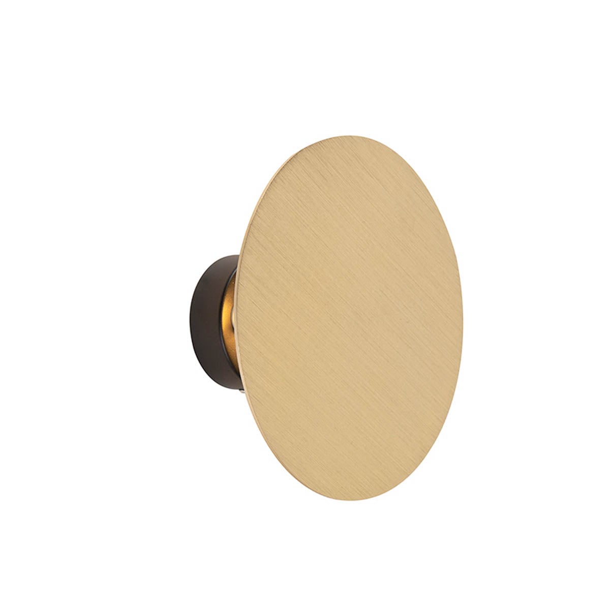 Designerska lampa ścienna okrągła złota - Pulley