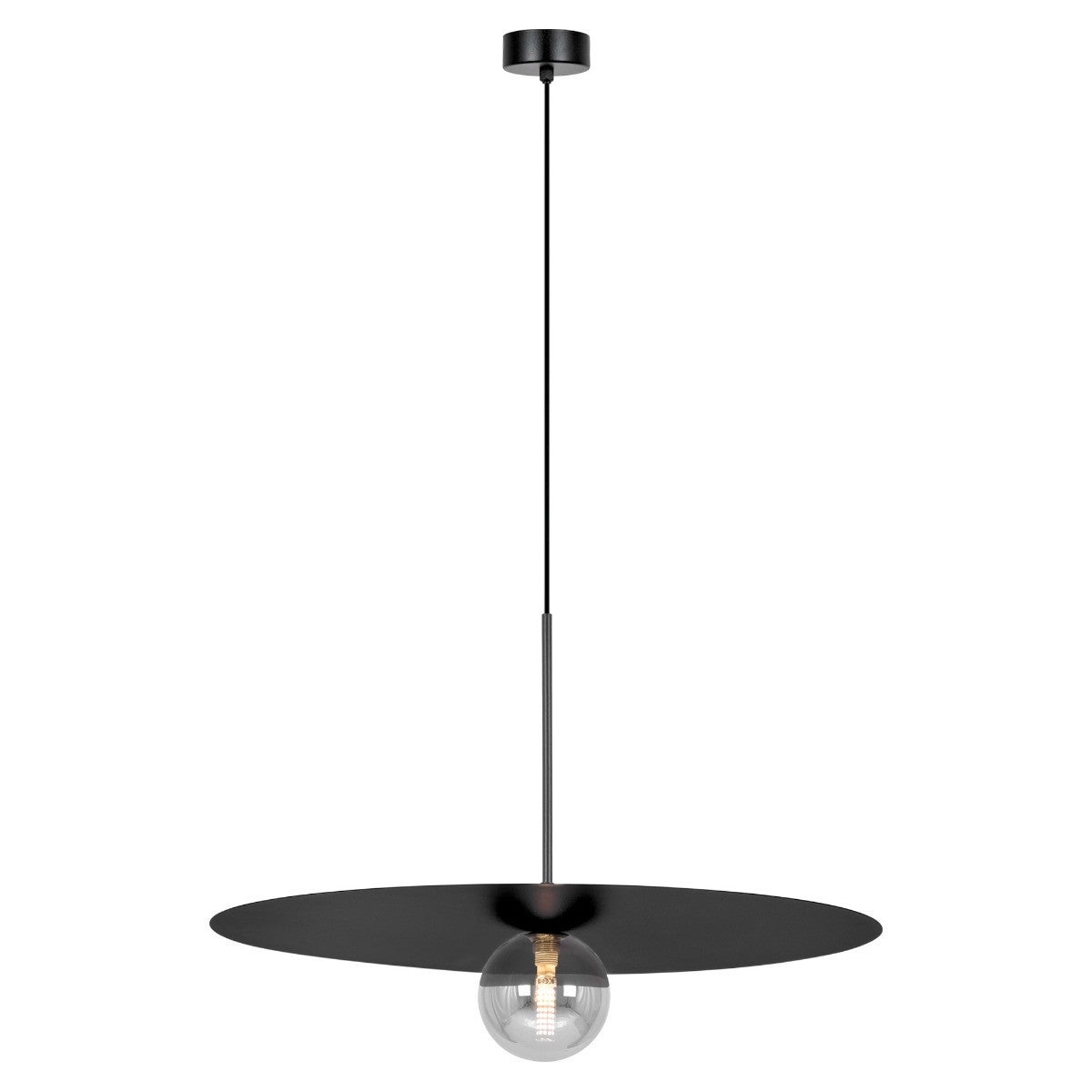 Lampa wisząca Fermi czarno-grafitowa 1xG9x10W nowoczesna wym: 95 x 60 x 60 cm metal Kaja