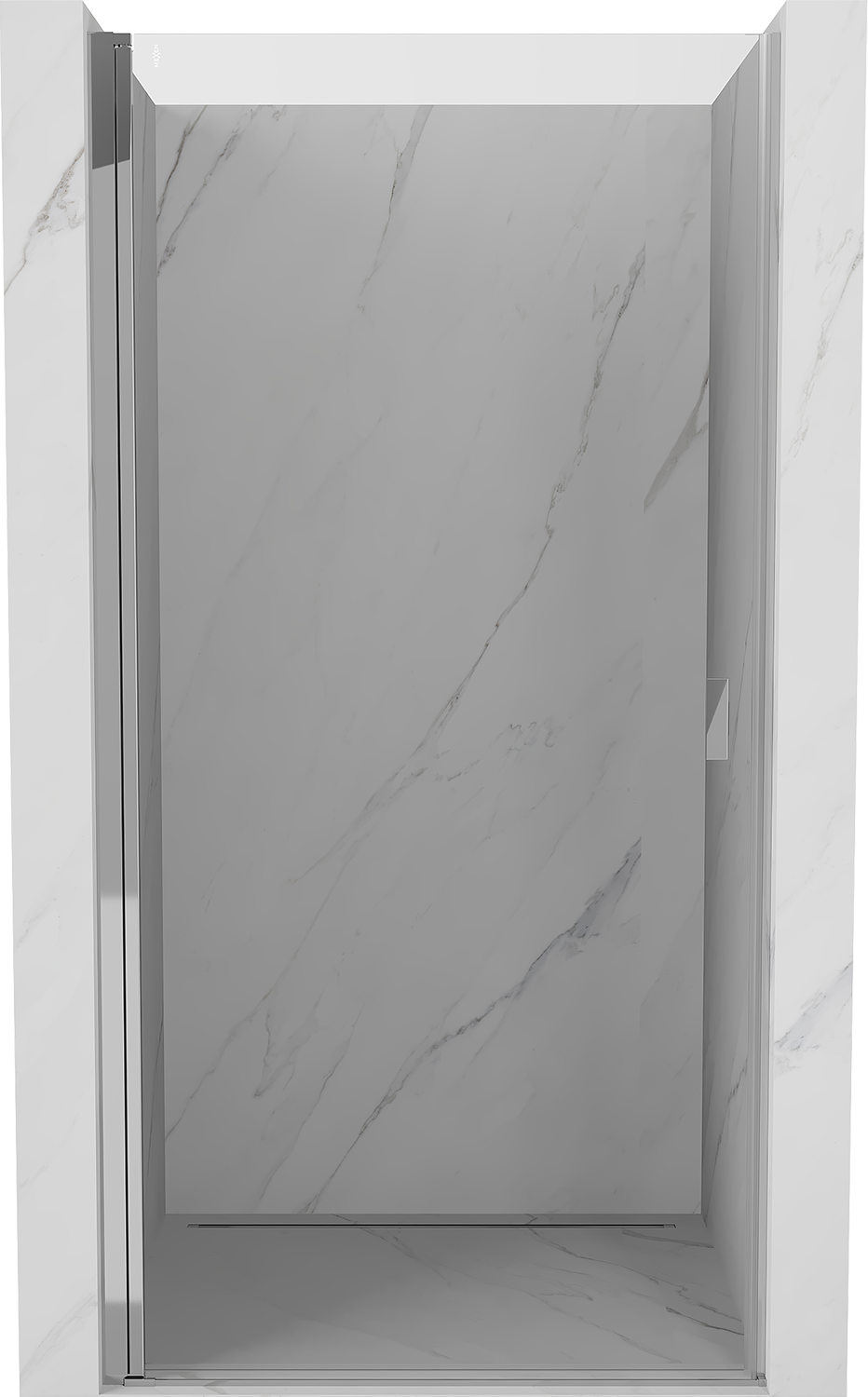 Mexen Mist-B drzwi prysznicowe uchylne 75 cm, transparent, chrom - 8A2-075-000-01-00
