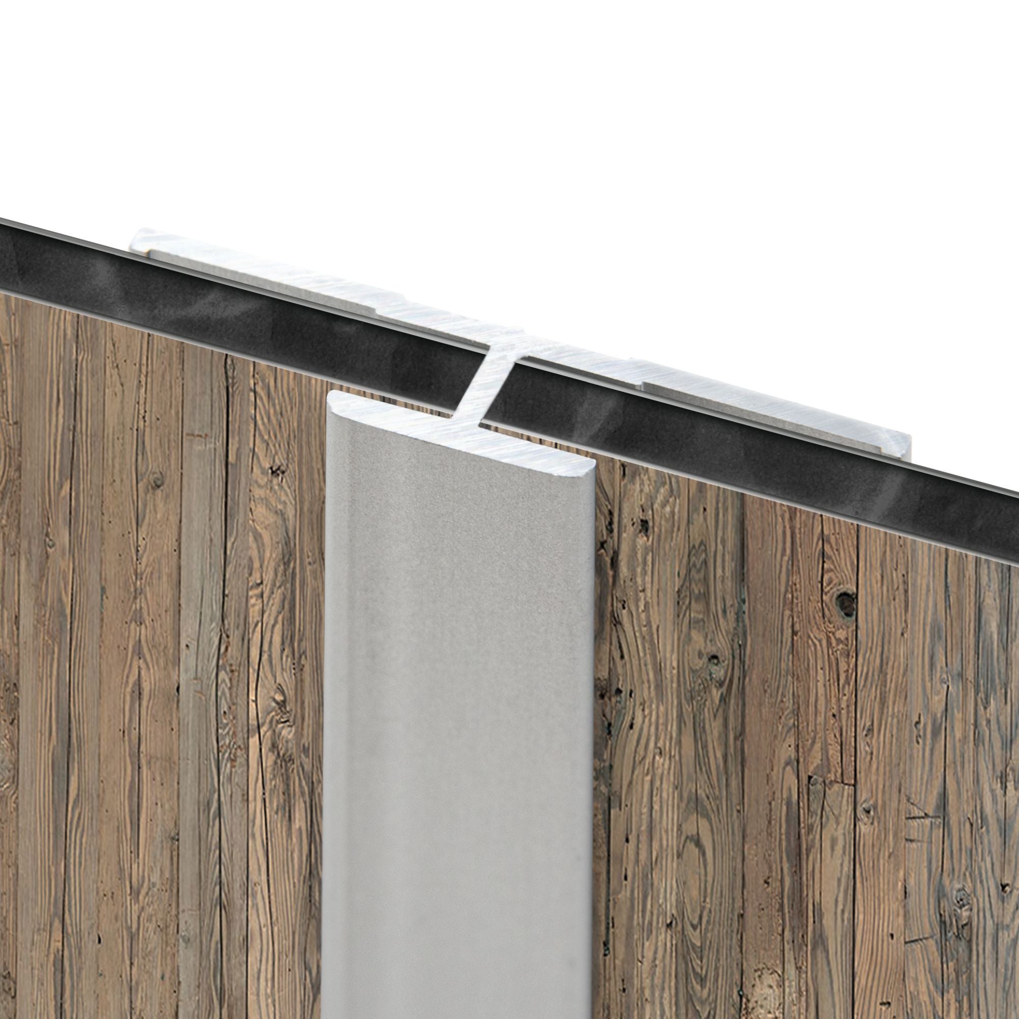 Schulte profilé de jonction, H.255 x l.3,3 cm, profilé de raccord pour panneau mural de douche, DécoDesign, aluminium,&nbsp;alu-argenté - 4