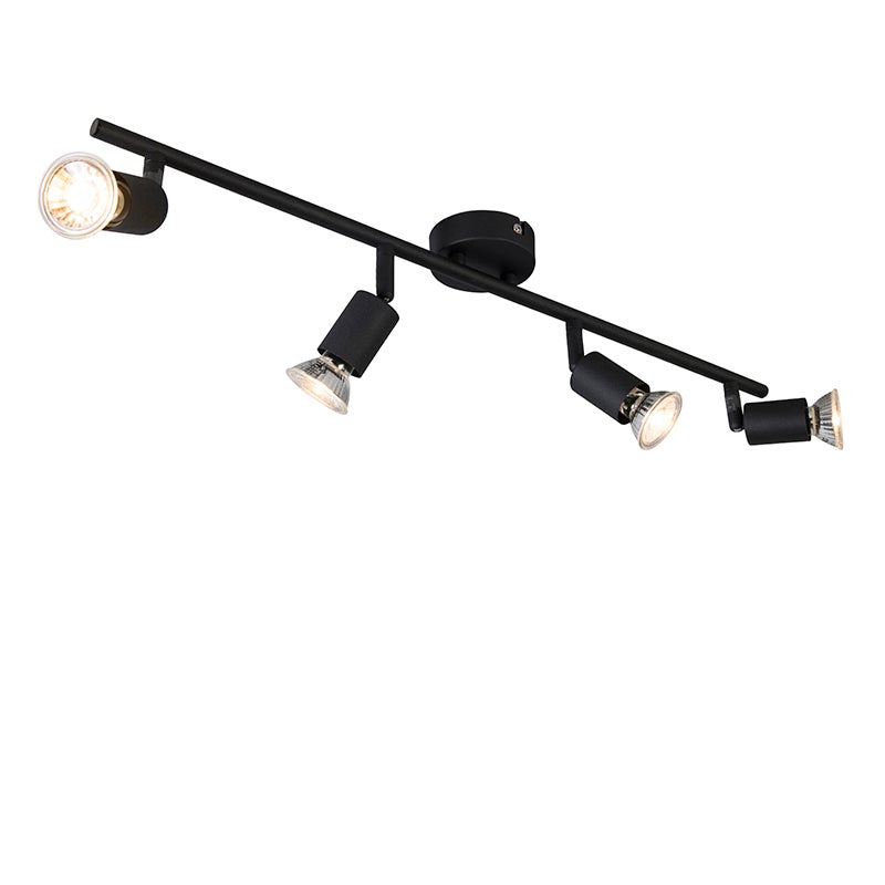Industrialny reflektor czarny, regulowany, 4-światłowy - Jeany