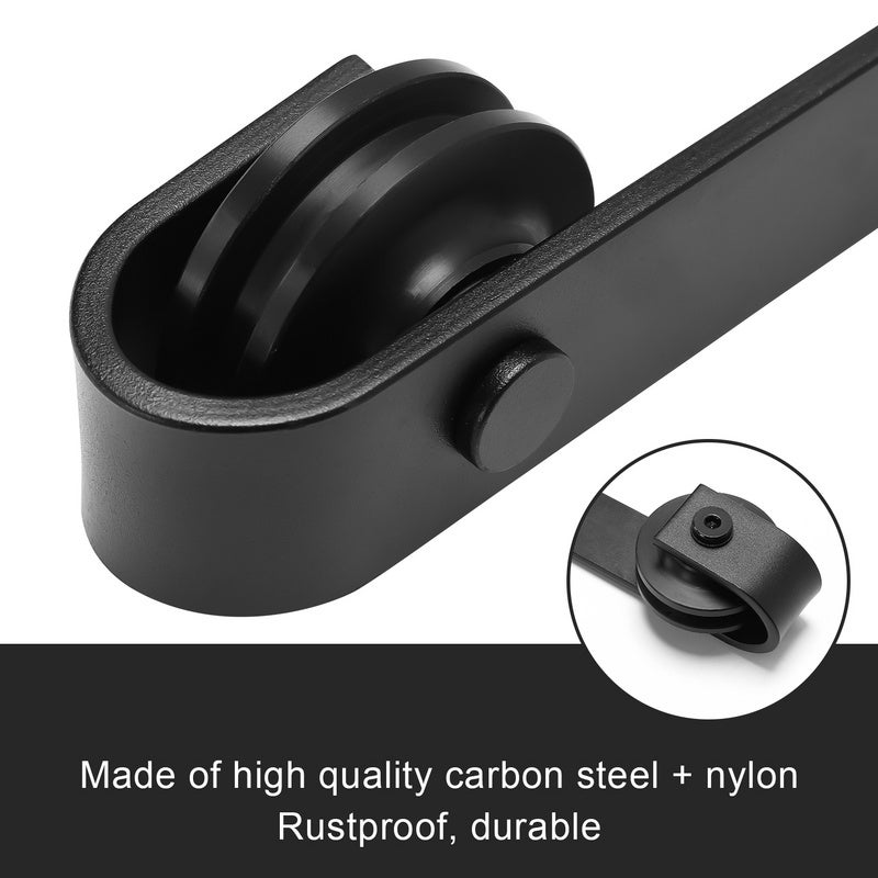 Sistema de puerta corredera Stripes 244 cm Sistema de puerta corredera, herrajes, rodillo guía de suelo para puerta corredera - 3