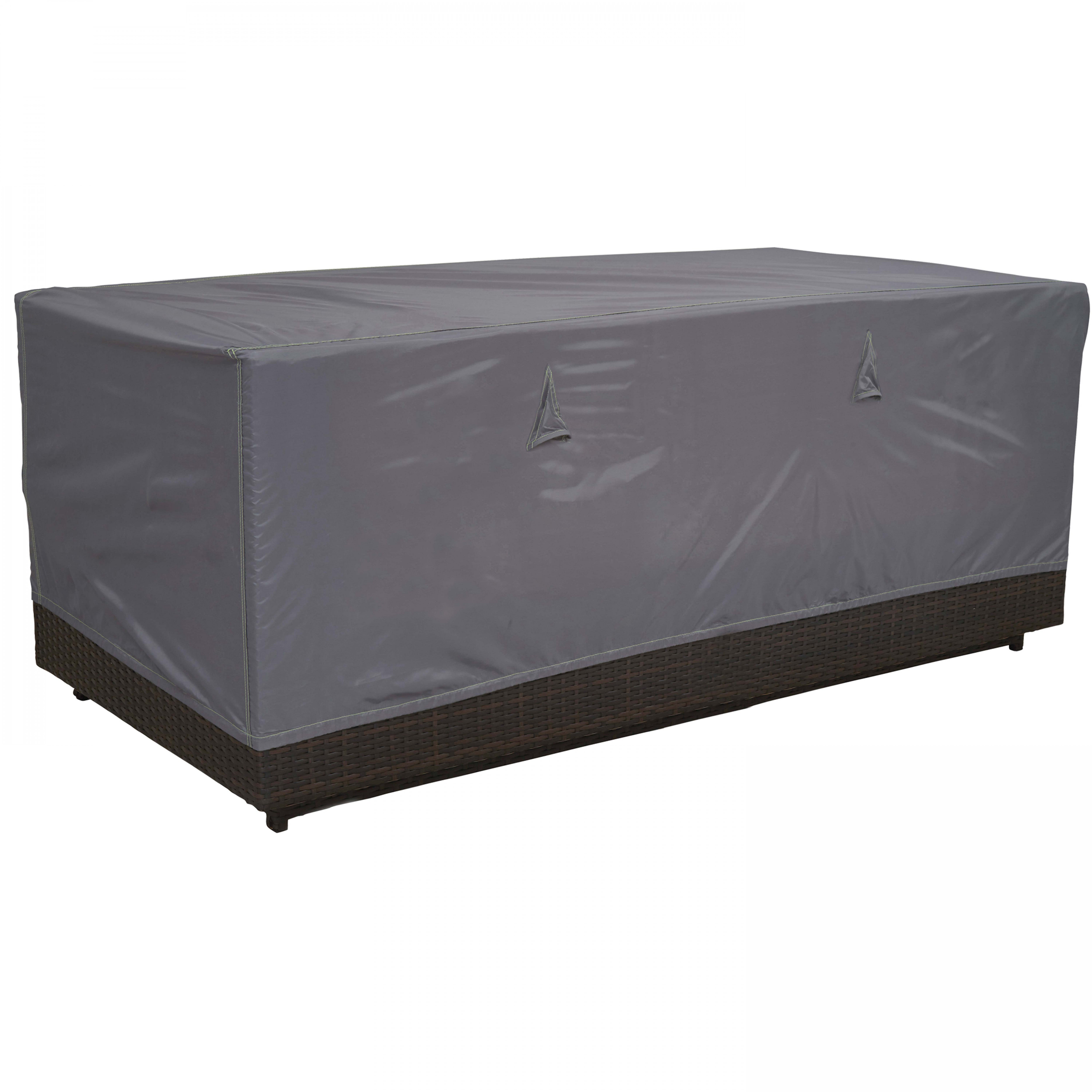 Housse De Protection Pour Banc De Jardin 3 Places - 201x110x64/80 Cm, Oxford Imperméable, Cordon De Serrage
